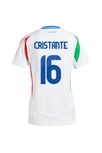 Italia Bryan Cristante #16 Fotballdrakt Borte Klær Dame EM 2024 Korte ermer